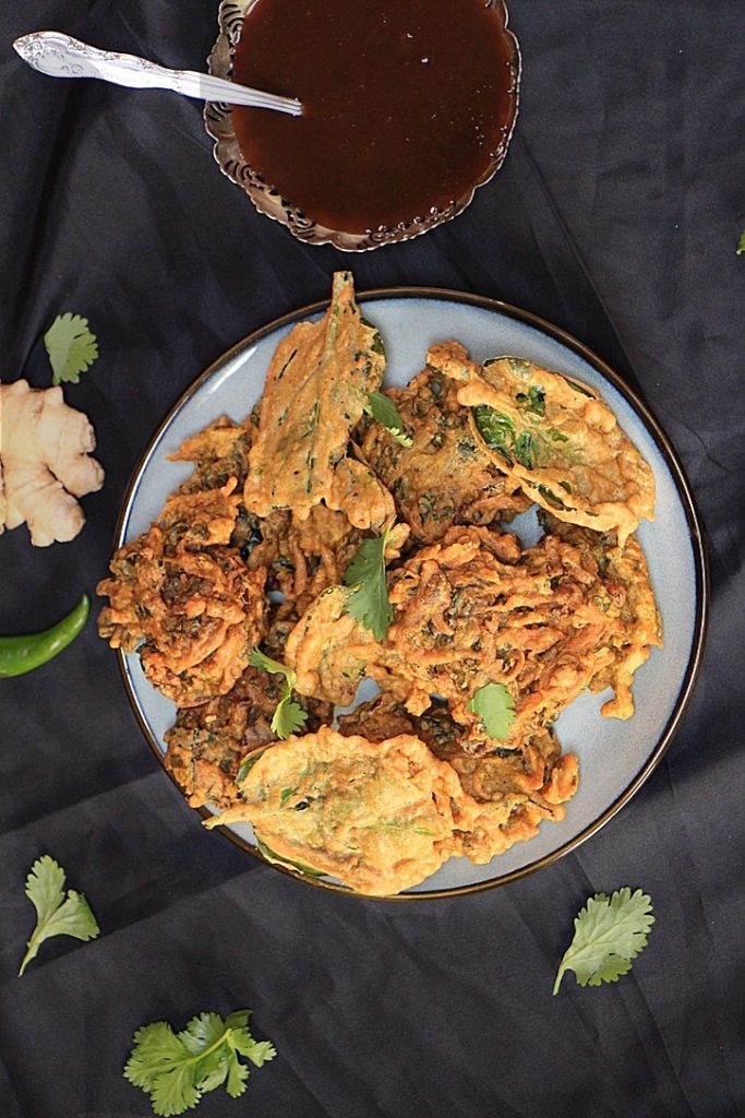 Spinach Potato Onion Pakora