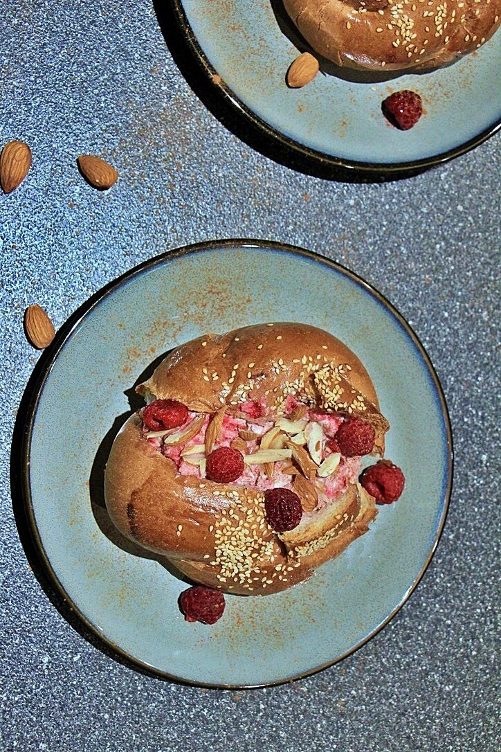 Ricotta and Raspberry Breakfast Buns