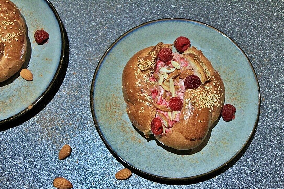 Ricotta and Raspberry Breakfast Buns