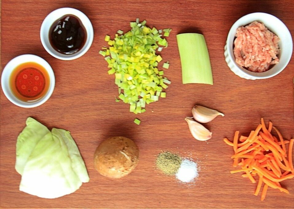 Spring roll ingredients