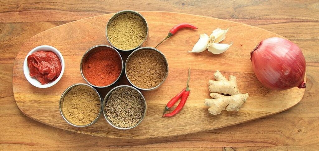 Palak paneer ingredients