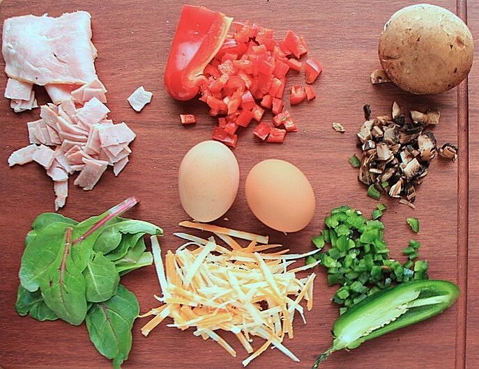 Scrambled egg wrap ingredients