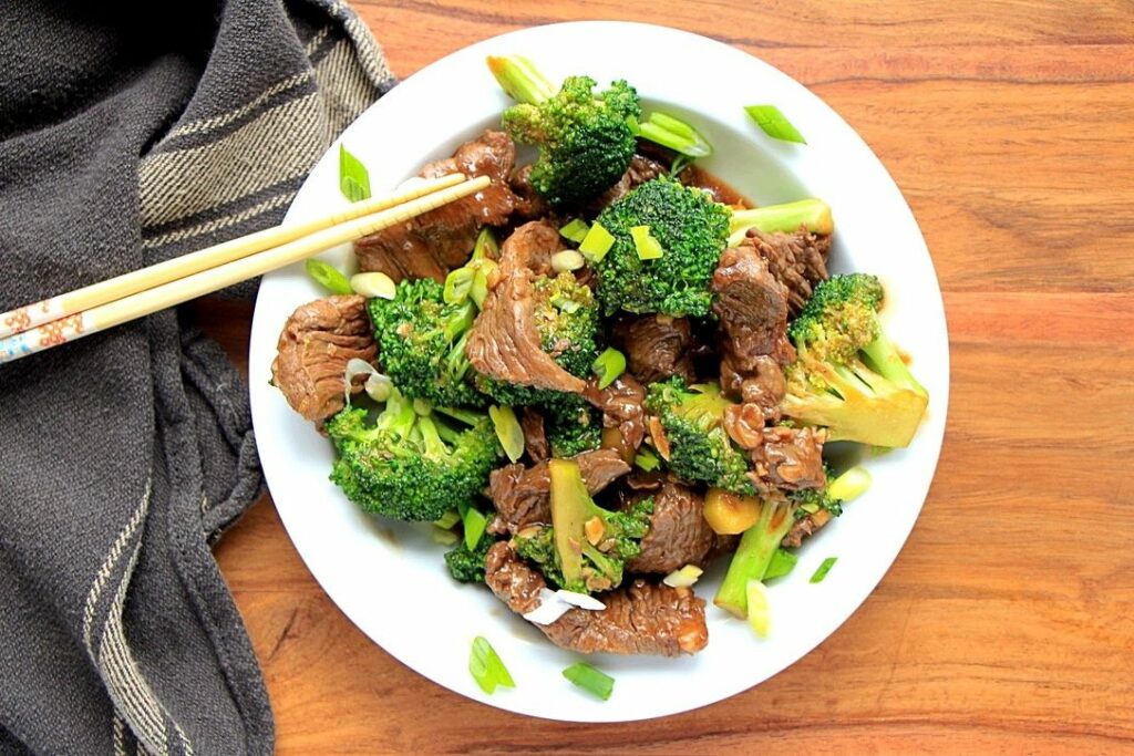 Asian beef and broccoli