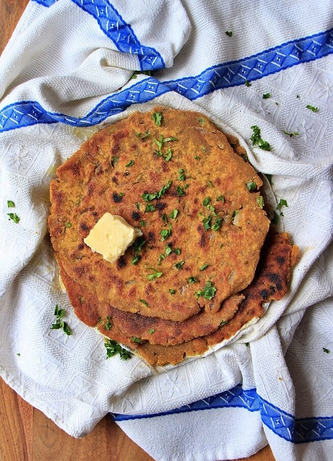 Leftover Lentil Flatbread