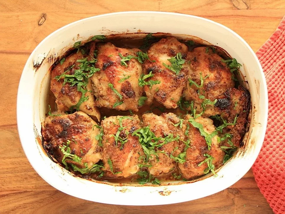Honey mustard chicken thighs