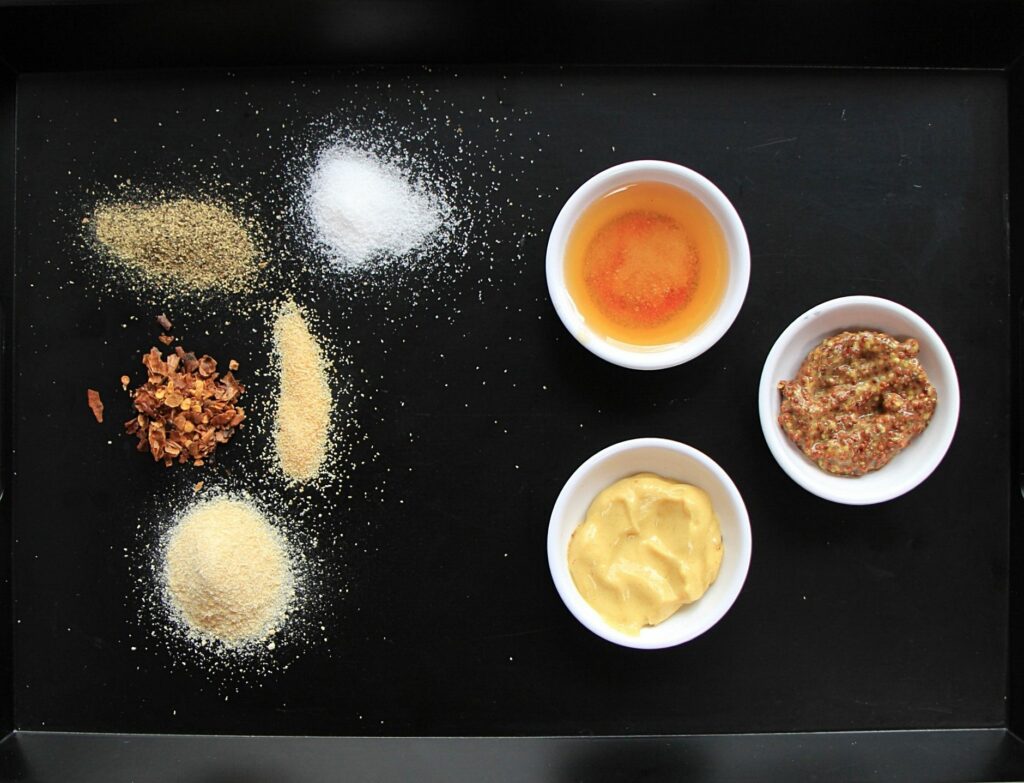 Ingredients for honey mustard chicken