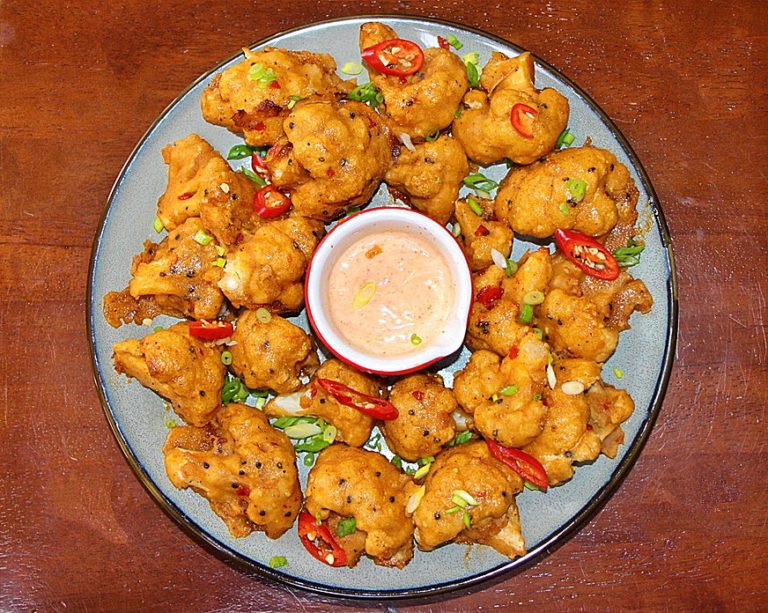 Baked Cauliflower Pakora