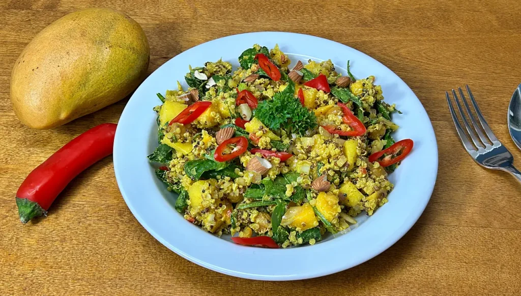 Curry quinoa salad