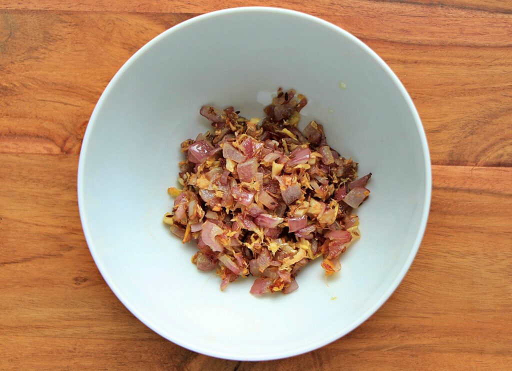 Fried masala for mattar paneer