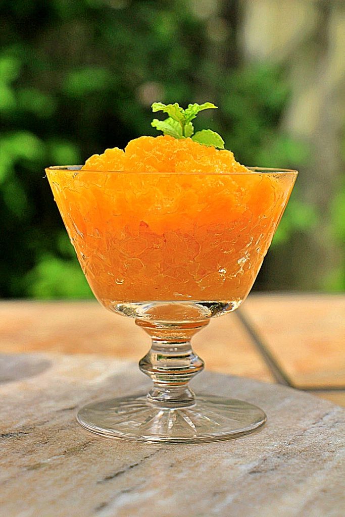 The perfect summer mango granita