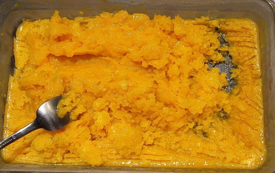 First scraping for granita