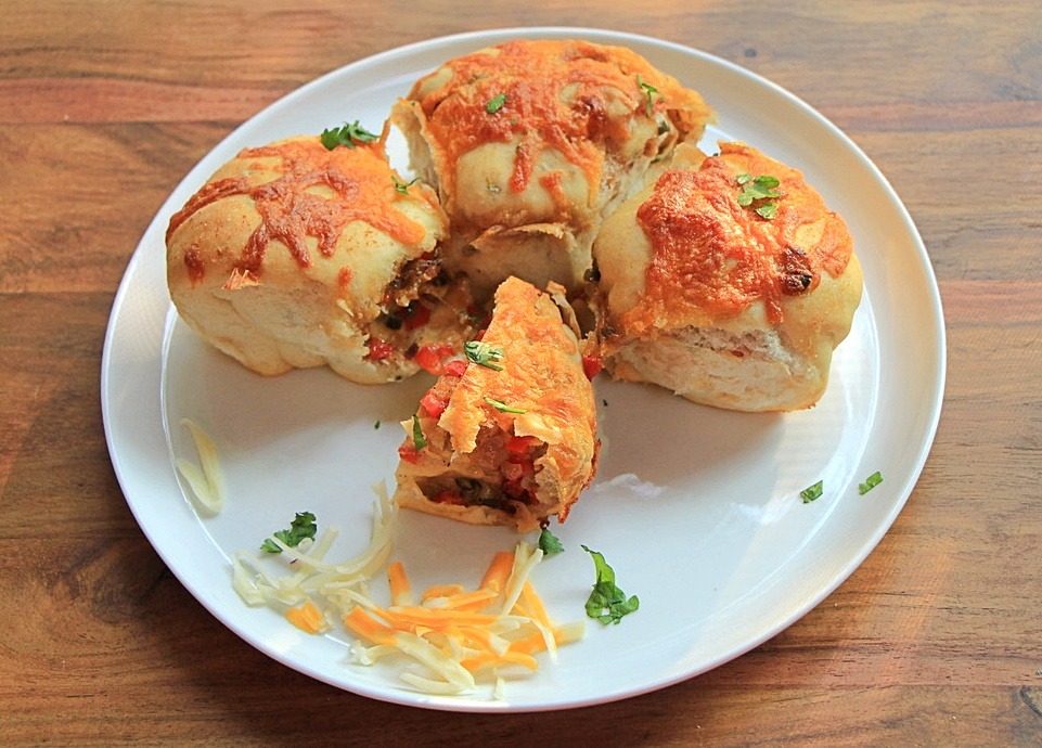 Cheesy Jalapeno Stuffed Buns