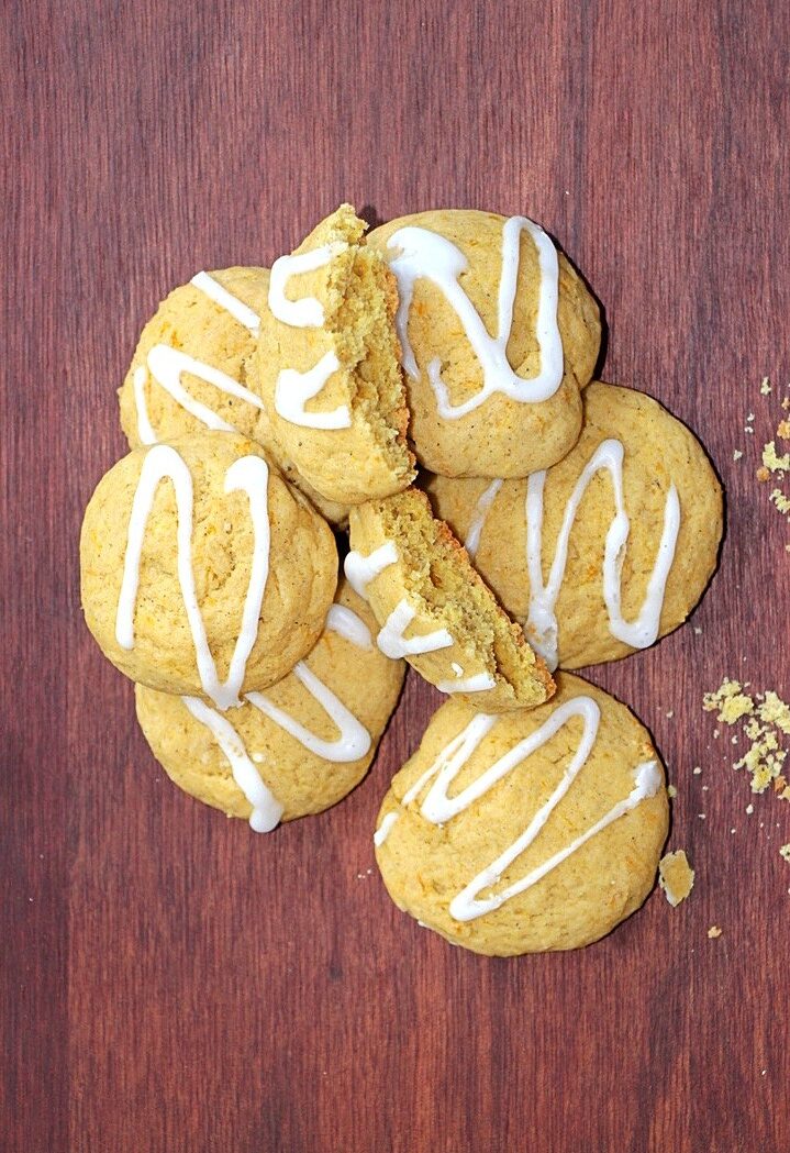 Baked pumpkin cookies