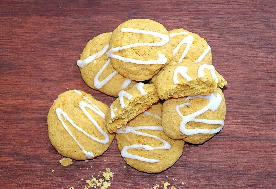 Baked pumpkin cookies