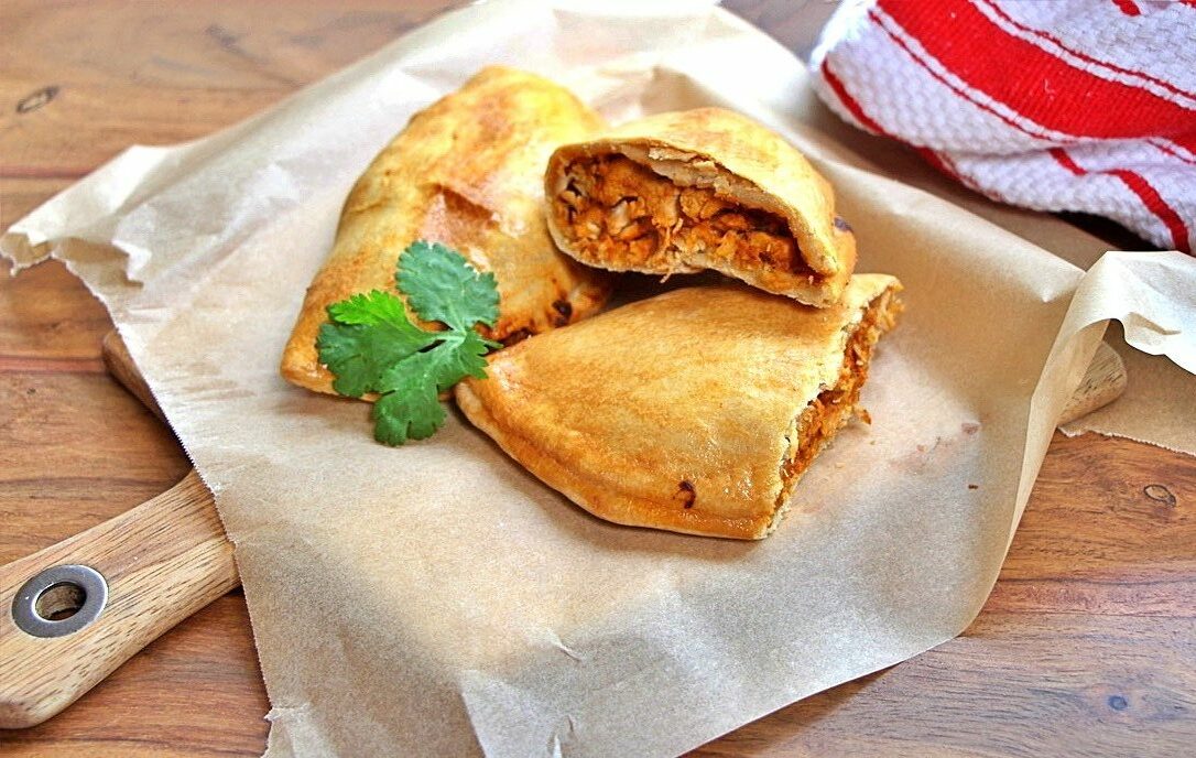 Butter chicken pasties