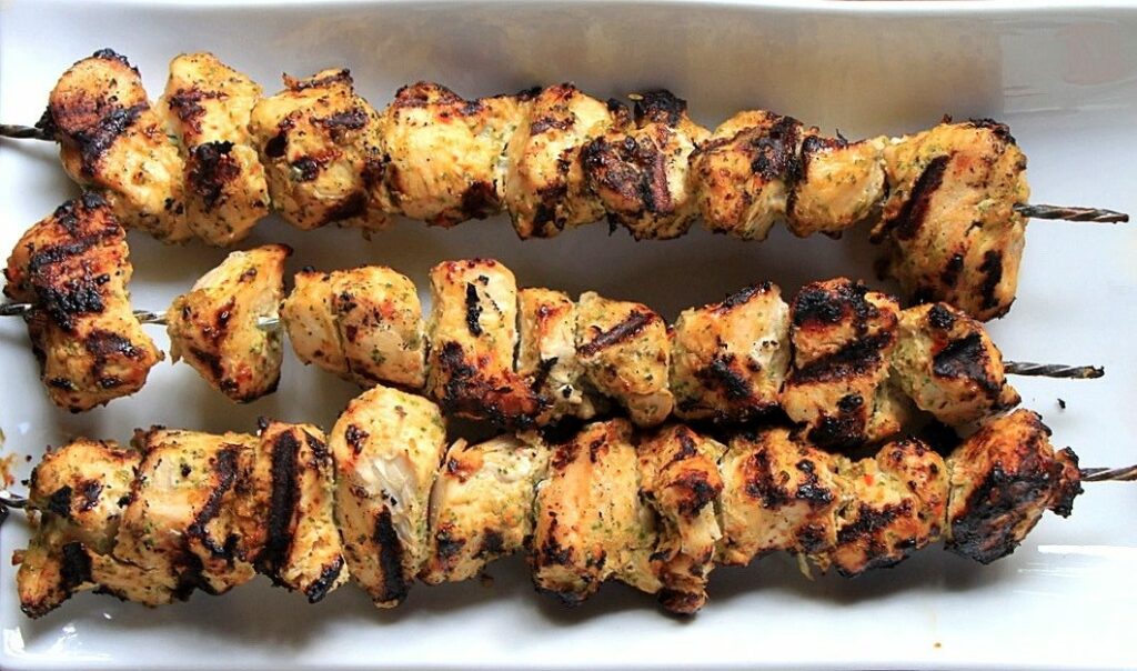 Thai Style Peanut Chicken Skewers