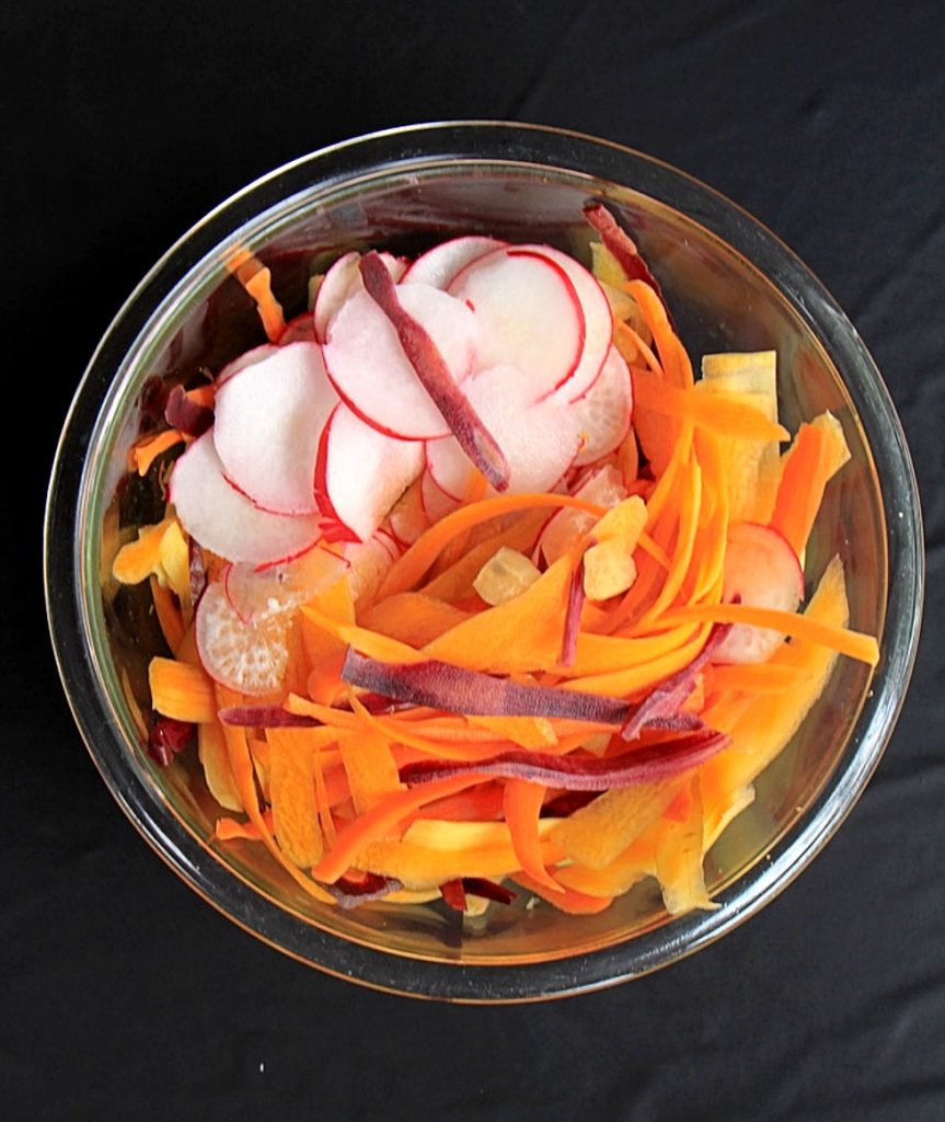 Heirloom carrots and radishes