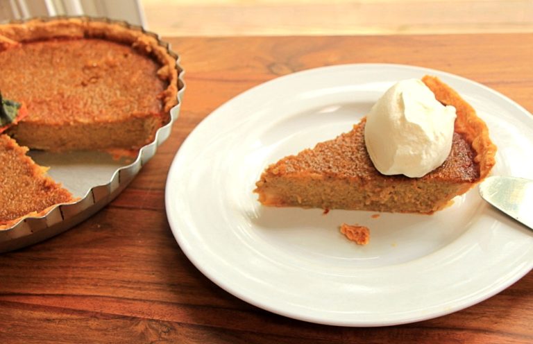 Pumpkin Pie made with Fresh Pumpkin