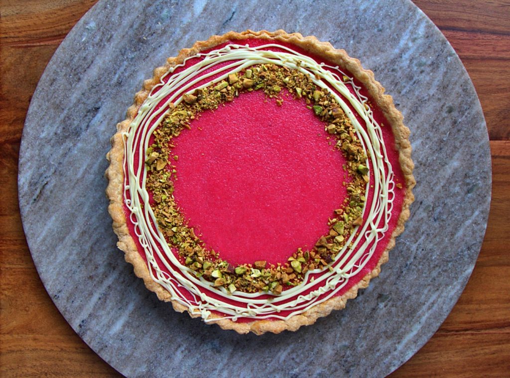 Cranberry Custard Tart