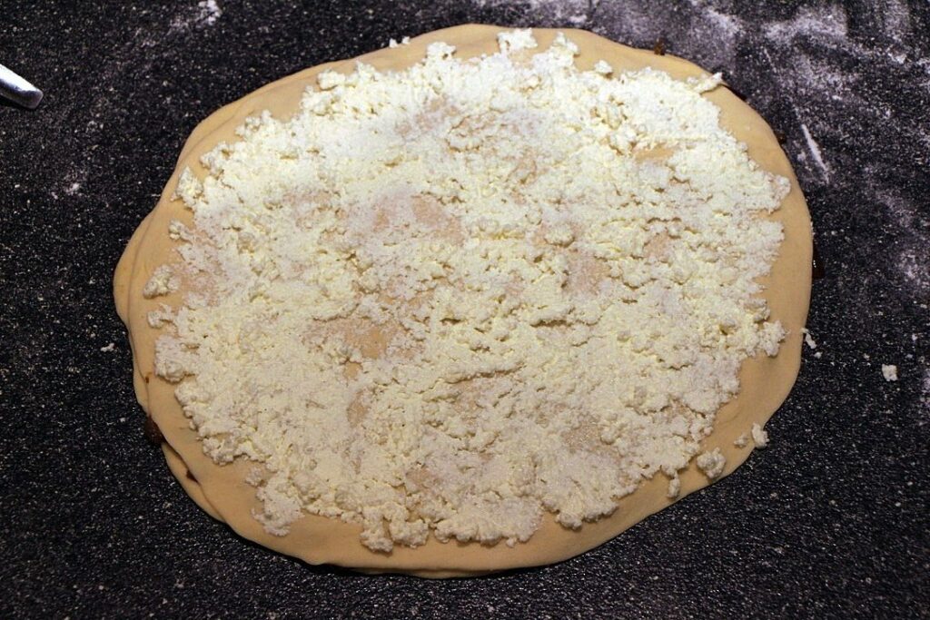 Christmas Star Bread with ricotta cheese