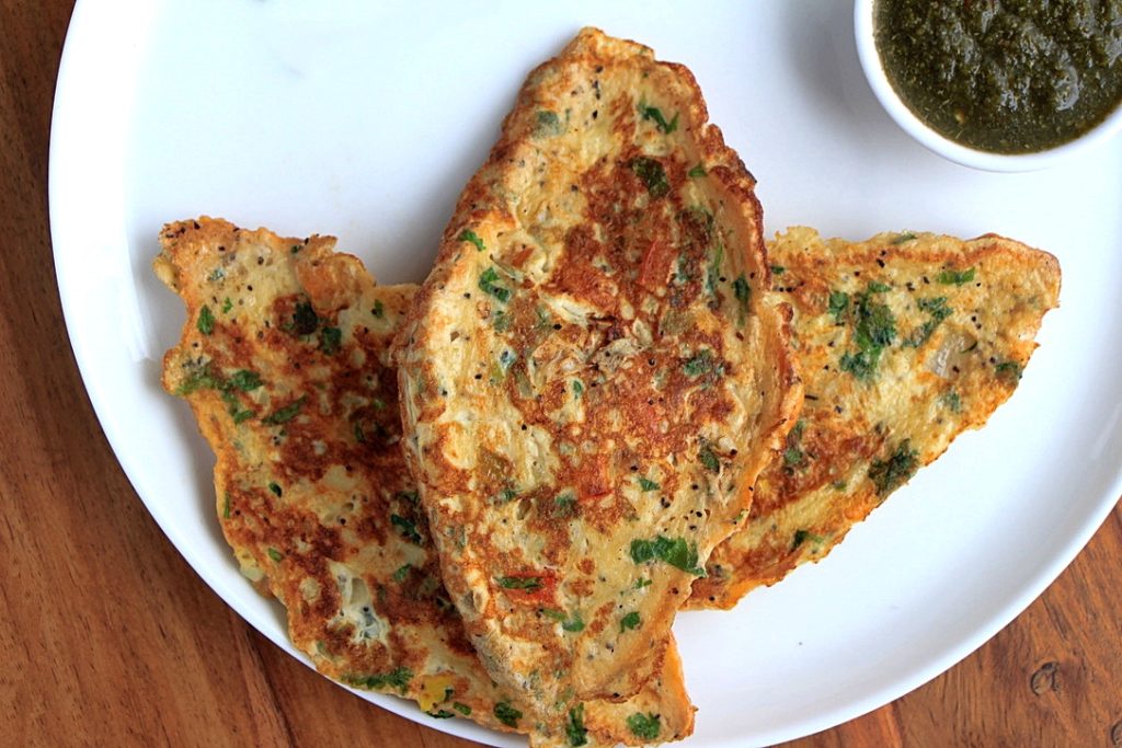 Close up of savoury French toast