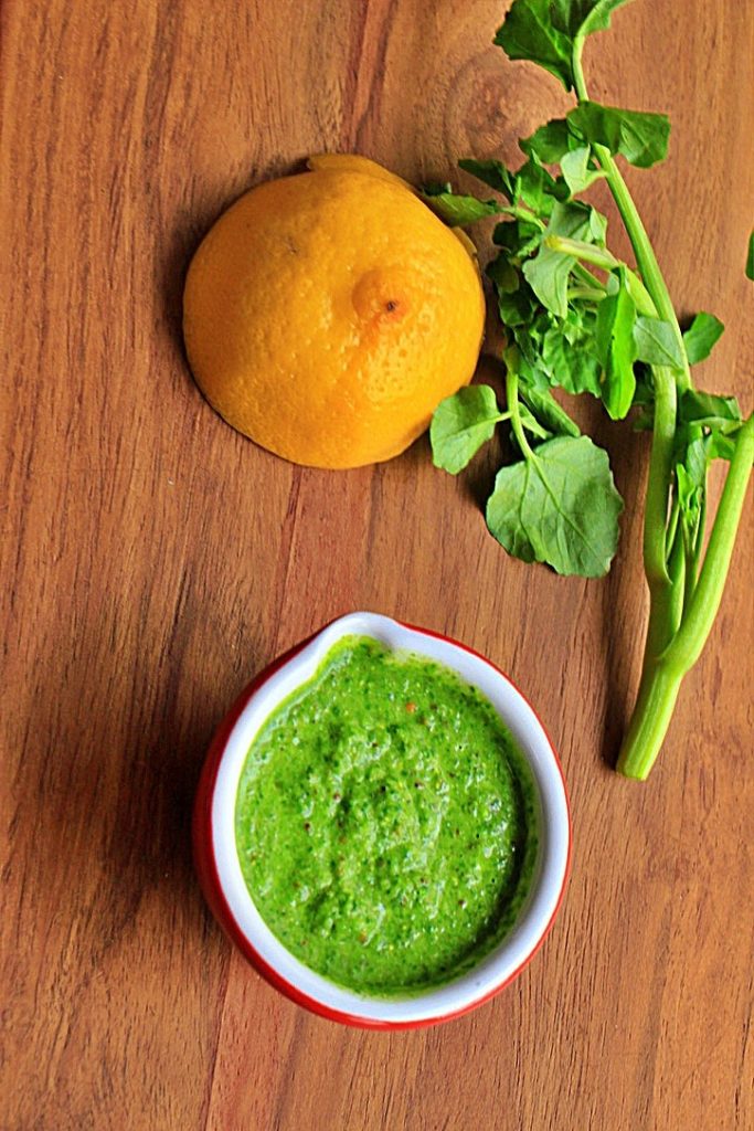 Spring watercress dressing