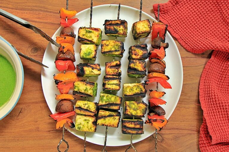 Green Goddess Paneer Skewers