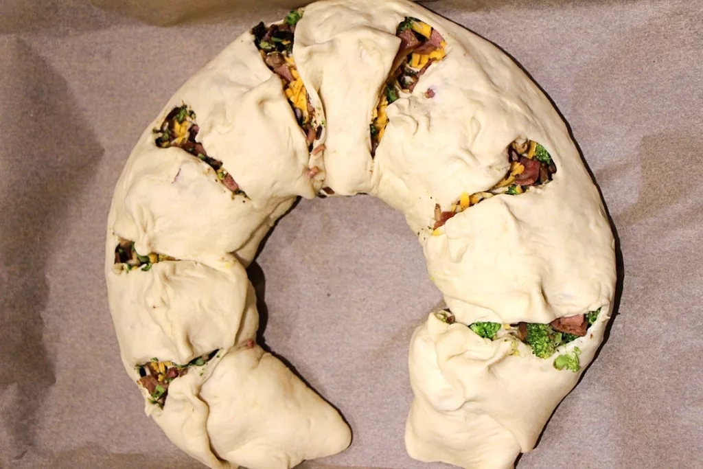 Breakfast bread ready to bake