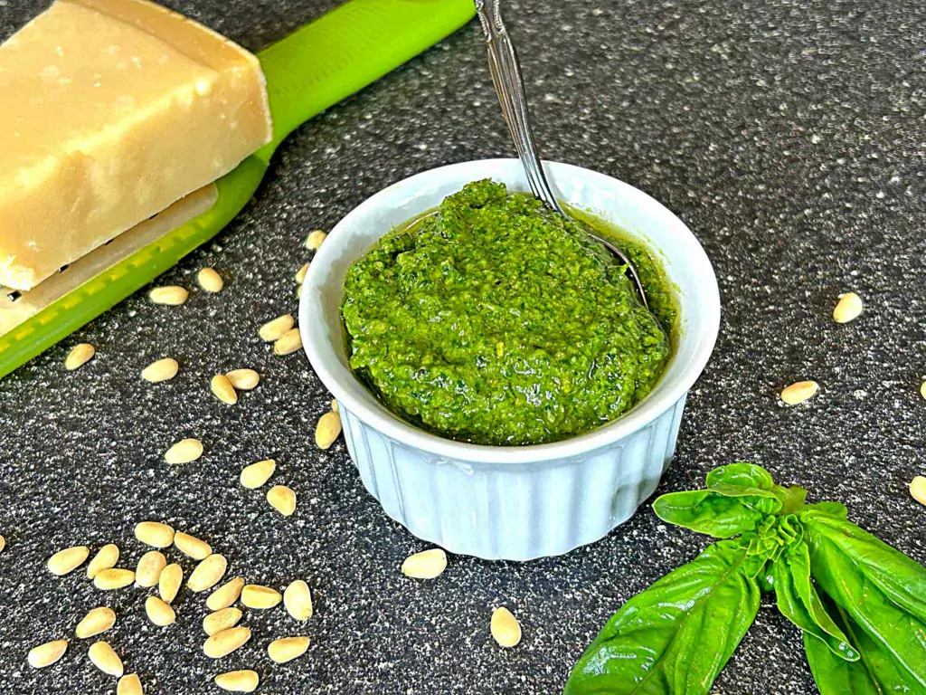 Fresh basil pesto