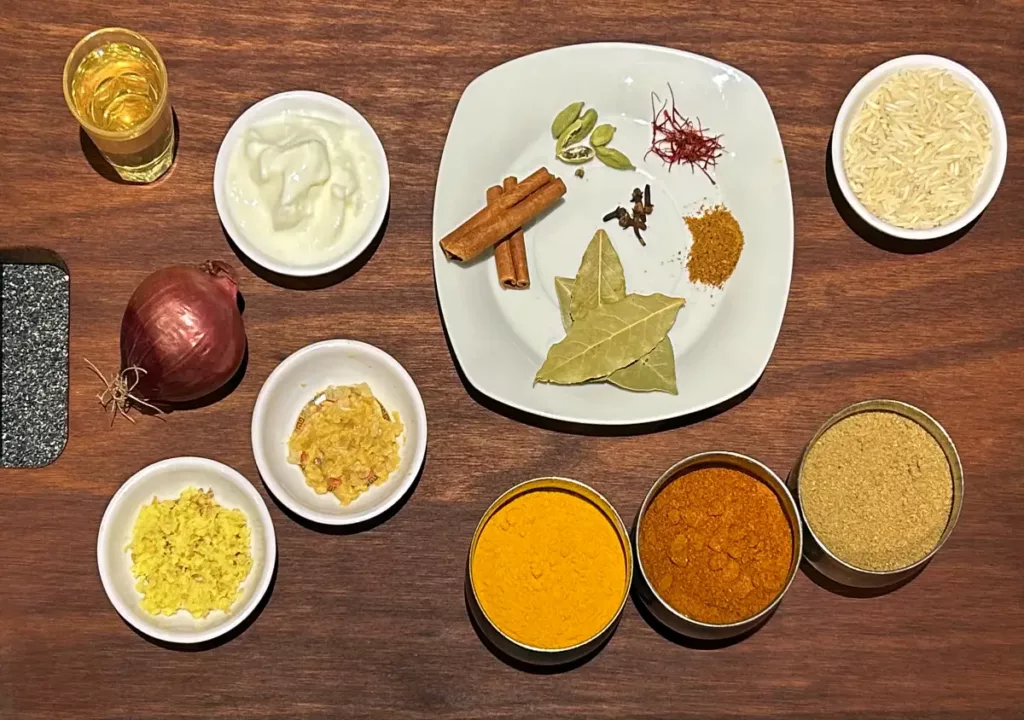 Ingredients for biryani