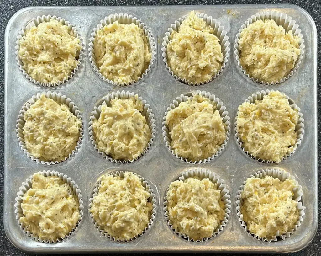 Ready to bake lemon poppyseed muffins