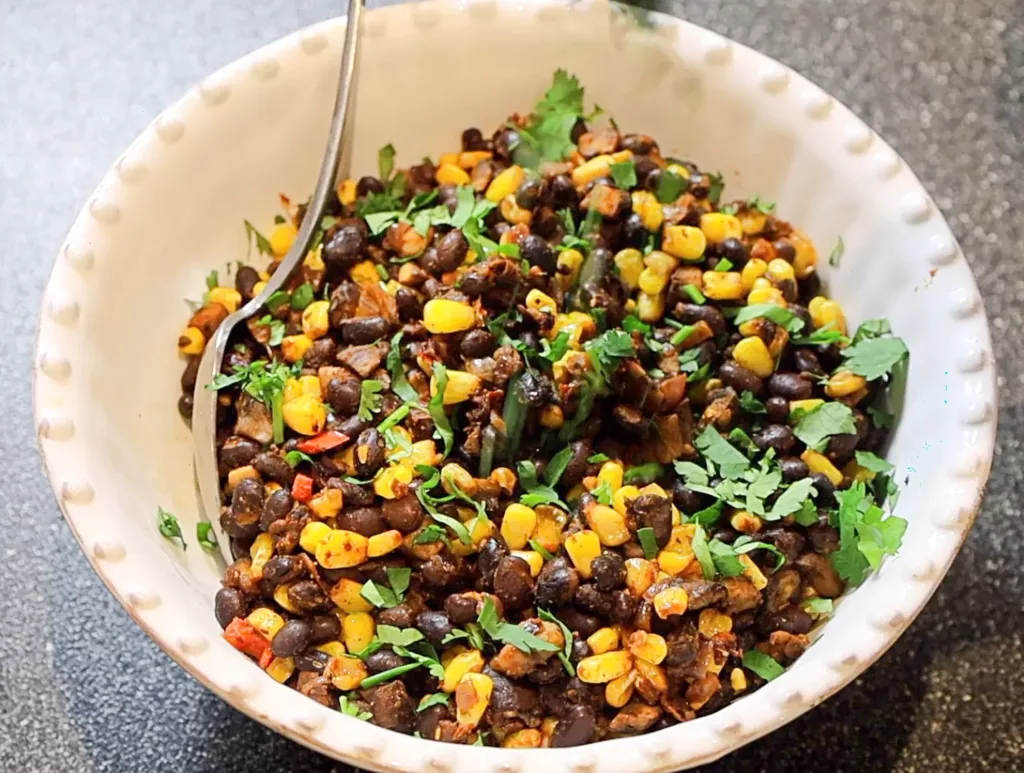 Bean and corn taco mix