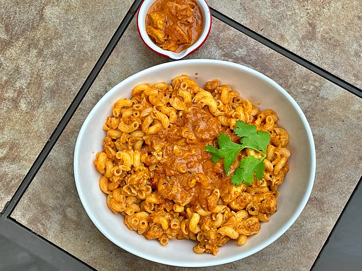 Butter Chicken Mac and Cheese