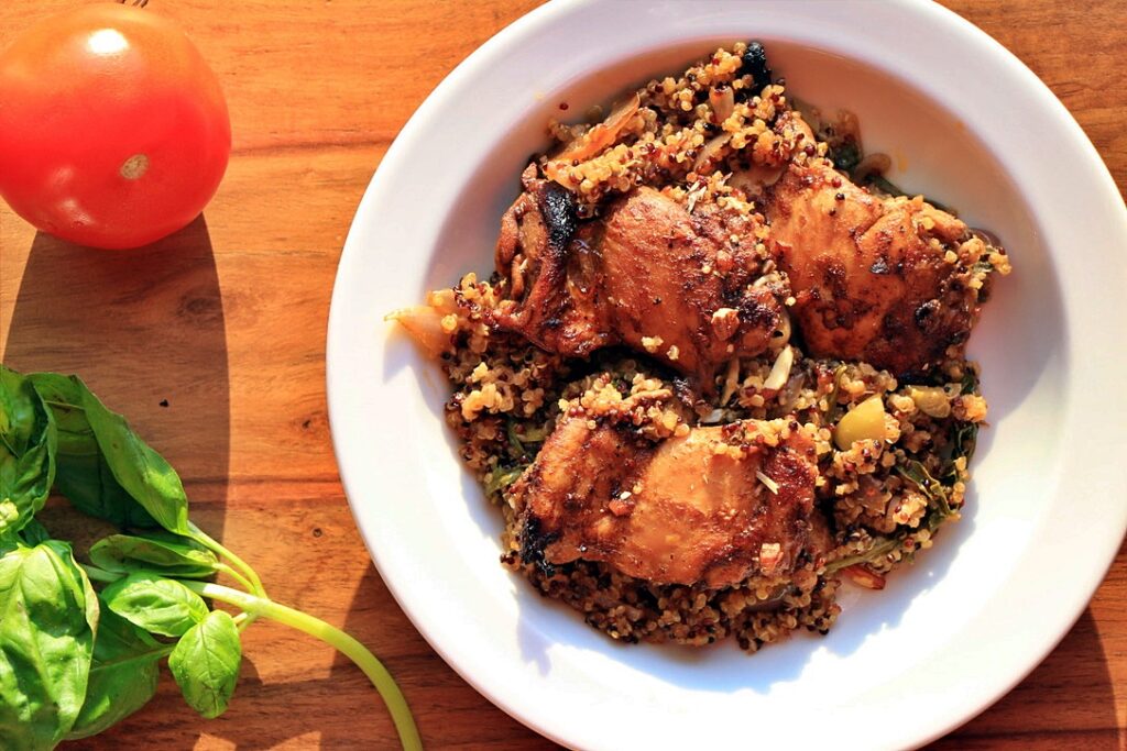 Chicken and quinoa dinner