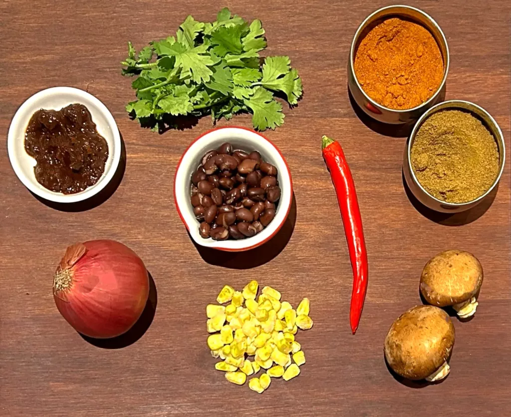 Ingredients for tacos