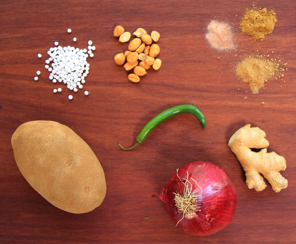 Ingredients for tapioca pearl patties