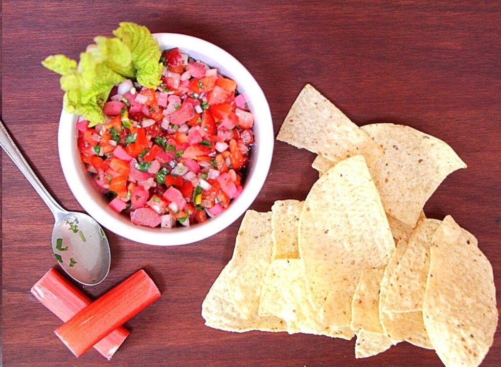 Rhubarb salsa