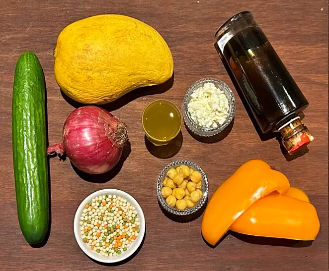 Ingredients for couscous salad