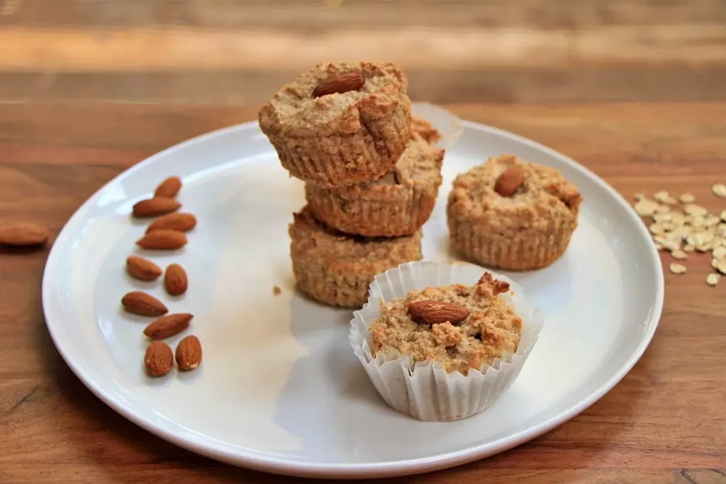 Oat and almond muffins