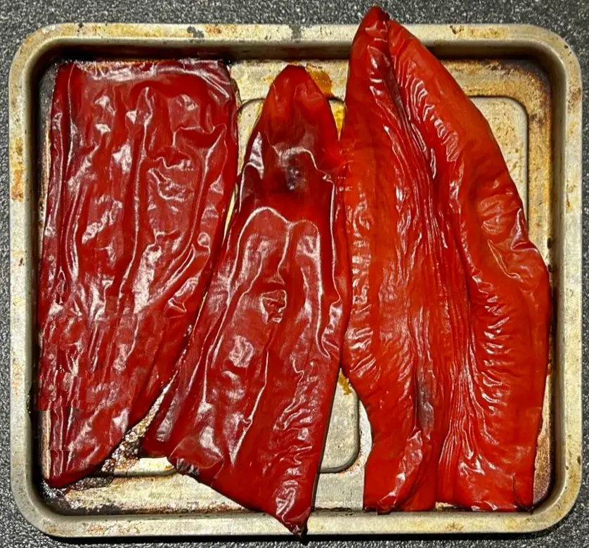Roasted peppers for red pepper dip