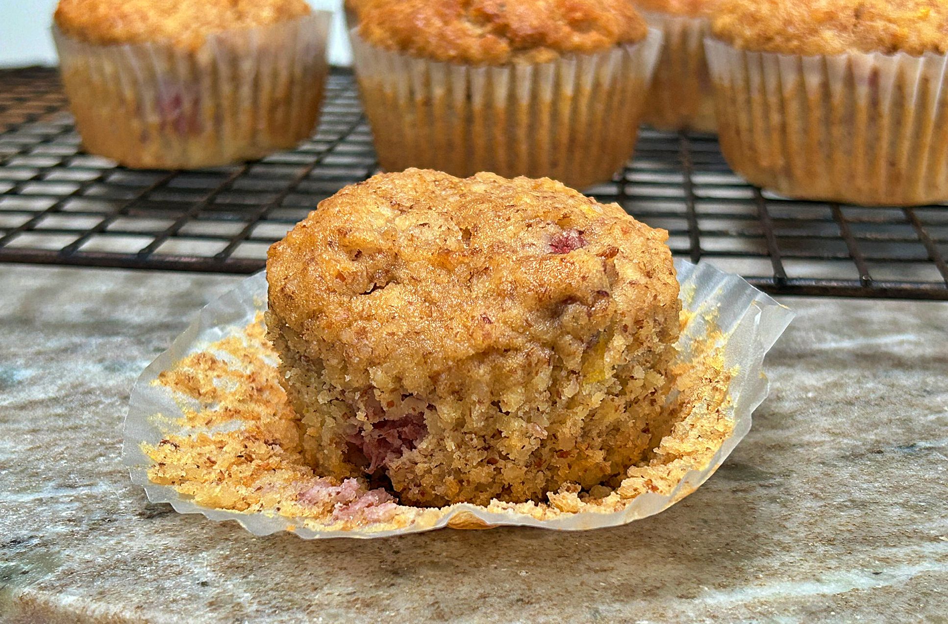 Healthy Raspberry Muffins