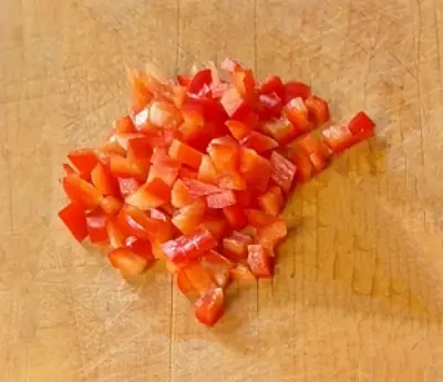 Corn chowder red pepper chopped