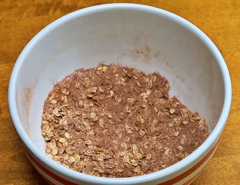 Oatmeal Banana Squares dry ingredients