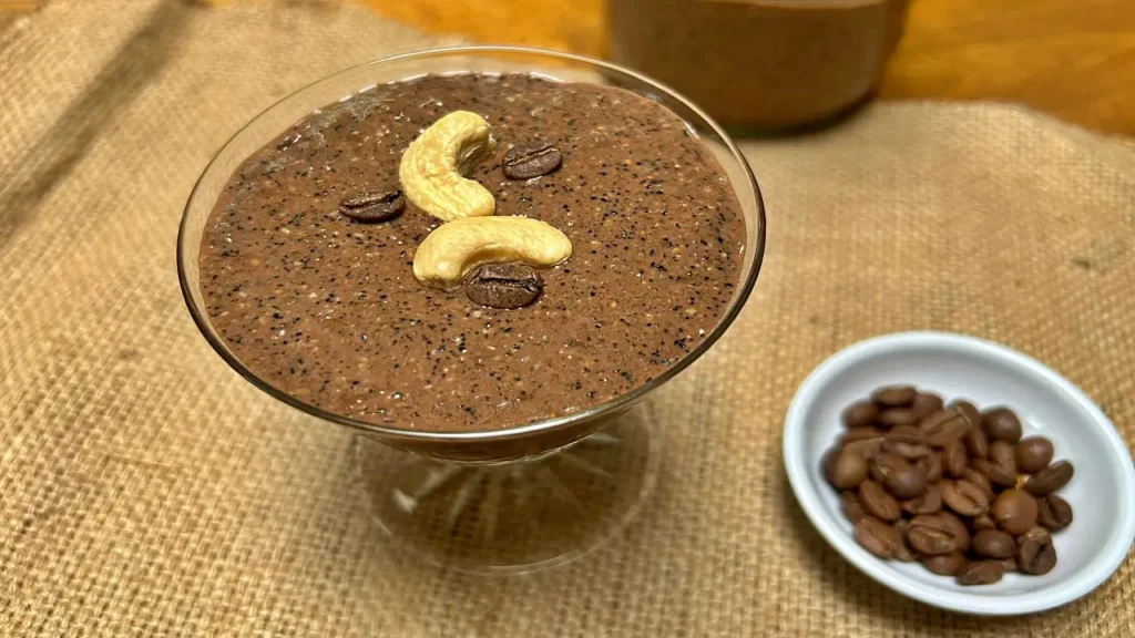 Capuccino chia seed pudding