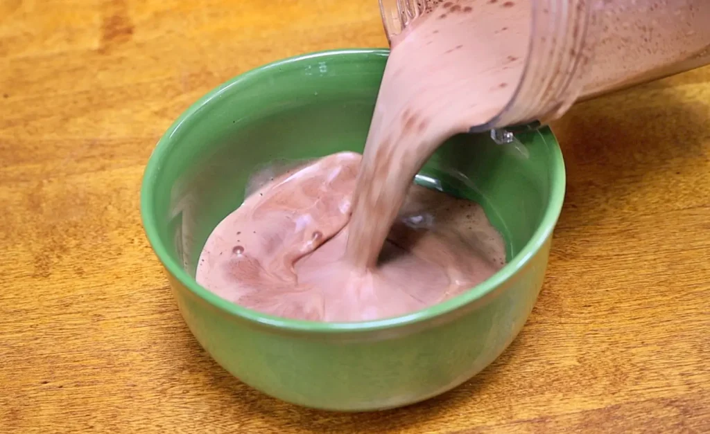 Capuccino chia seed pudding liquid