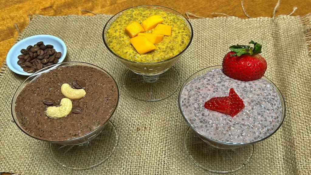 Chia seed puddings