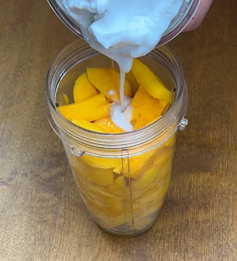 Mango Pudding coconut milk