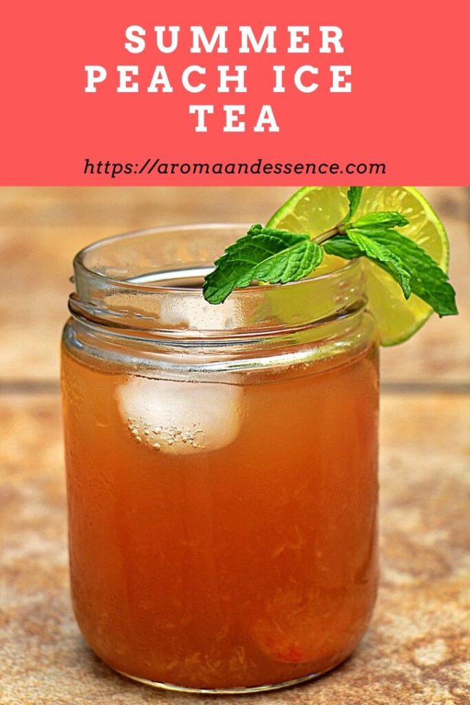 4 Ingredient Summer Peach Ice Tea