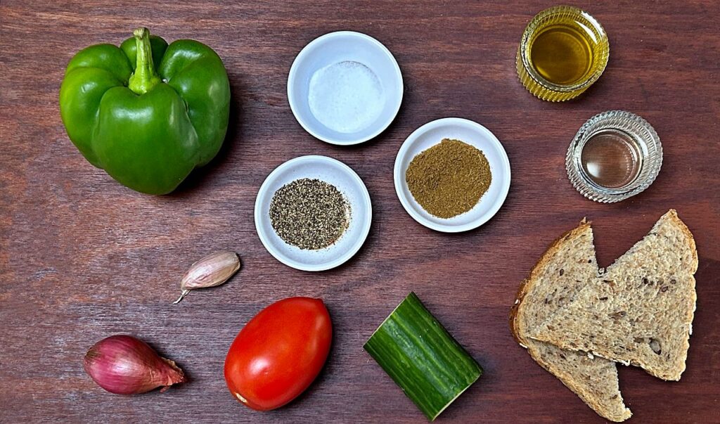 Ingredients for Gazpacho