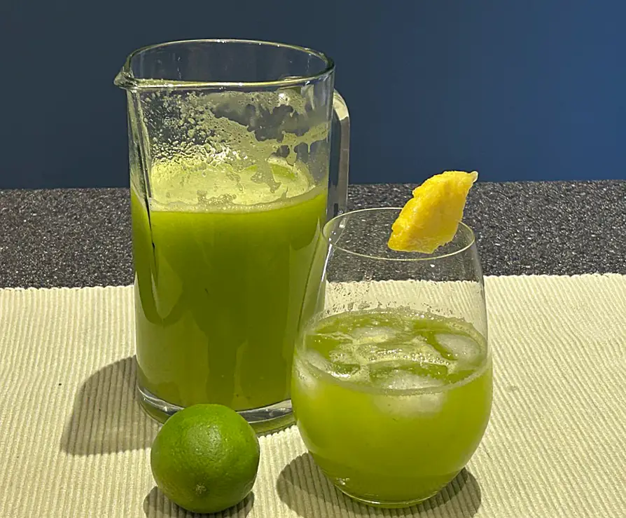 Pineapple agua fresca in jug